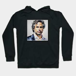 watercolor painting with Mark Ruffalo Hoodie